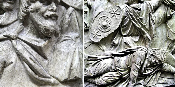 Daci infatisati pe columna lui Traian foto wikimedia commons jpg
