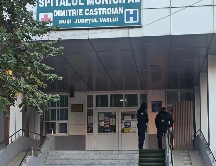 Percheziții la Spitalul din Huși FOTO vremeanoua.ro