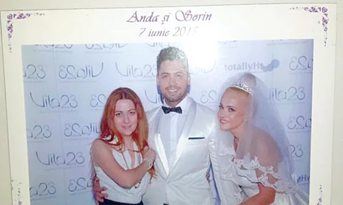 Aşa arată magnetul de frigider  cu poza mirilor şi a invitaţilor jpeg