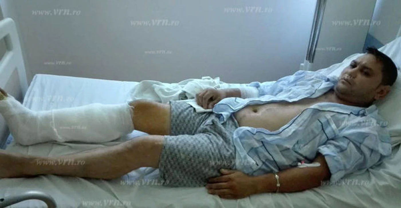 Pardaillan pe patul de spital după ce a fost împușcat de un polițist FOTO Vremea Nouă