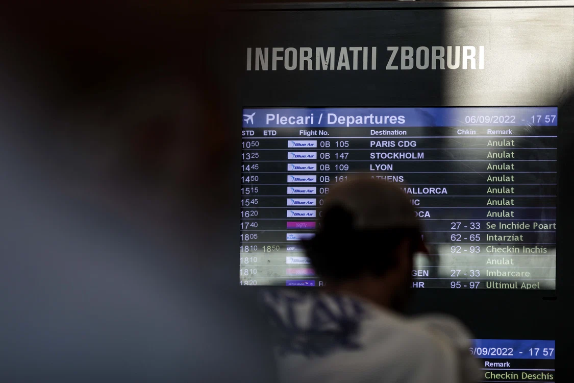 Blue Air a anulat toate zborurile până pe 10 octombrie FOTO Inquam Photos/Octav Ganea