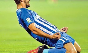 Mijlocaşul a reuşit să  marcheze pentru noua  sa echipă, Pandurii jpeg