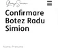 Simion a cerut oamenilor să confirme prezența la botez pe site-ul său foto: georgesimion.ro