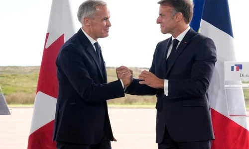 Mark Carney emmanuel macron jpg