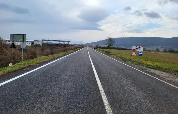 DN1 a fost asfaltat pe o lungime de 21 de kilometri FOTO Prefectura Alba