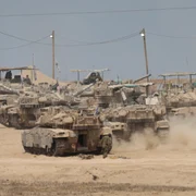 Tancuri israeliene  Fâșia Gaza FOTO EPA EFE jpg