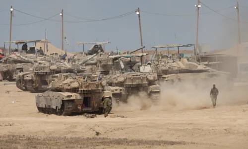 Tancuri israeliene Fâșia Gaza FOTO EPA EFE jpg