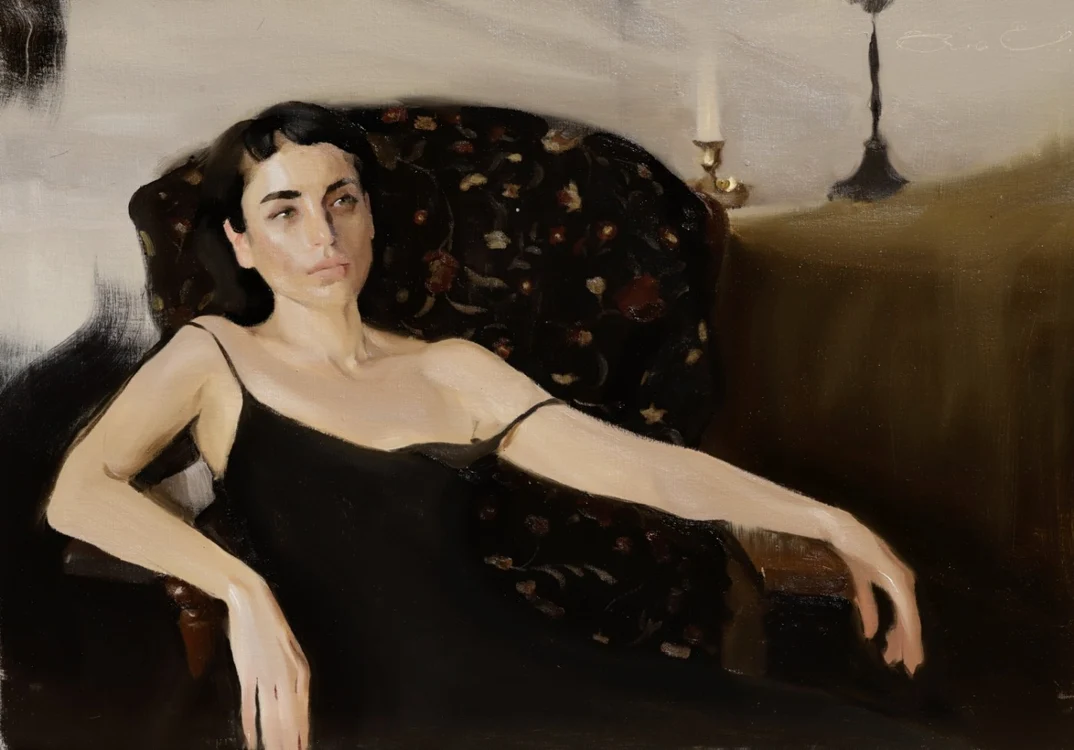 „Vera“, pictură de Elena Bria, 102x90cm