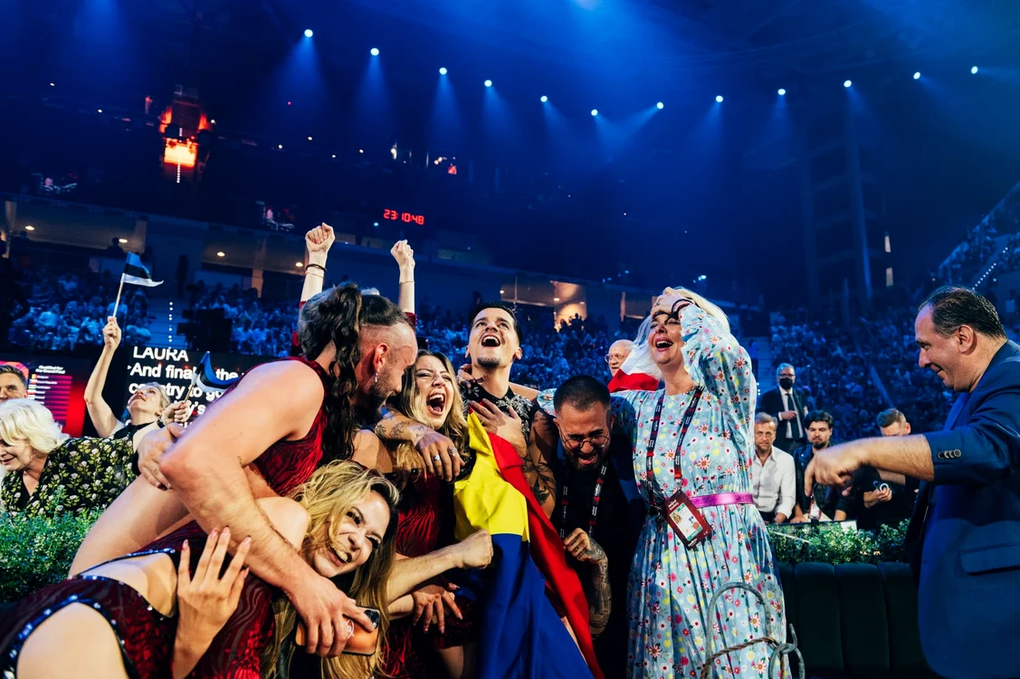 Delegatia României se bucură la Eurovision 2022