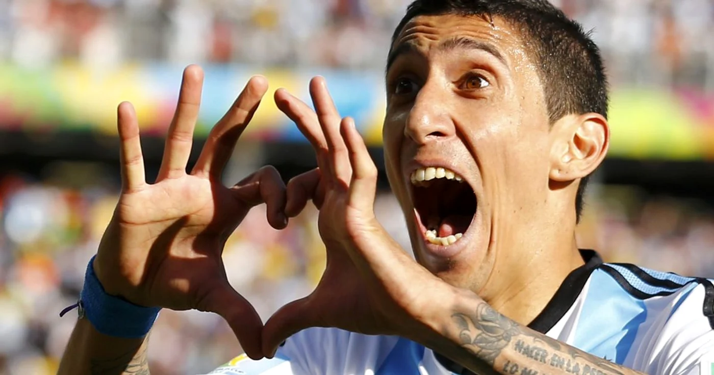 Ángel di María , unicul marcator al meciului Argentina - Elveţia FOTO Reuters