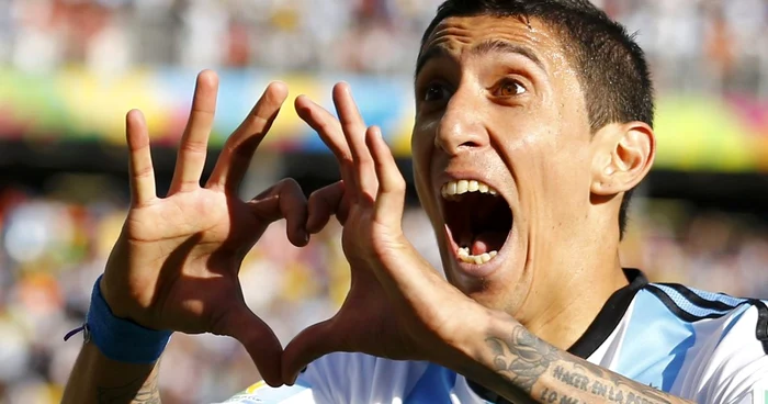 Ángel di María , unicul marcator al meciului Argentina - Elveţia FOTO Reuters
