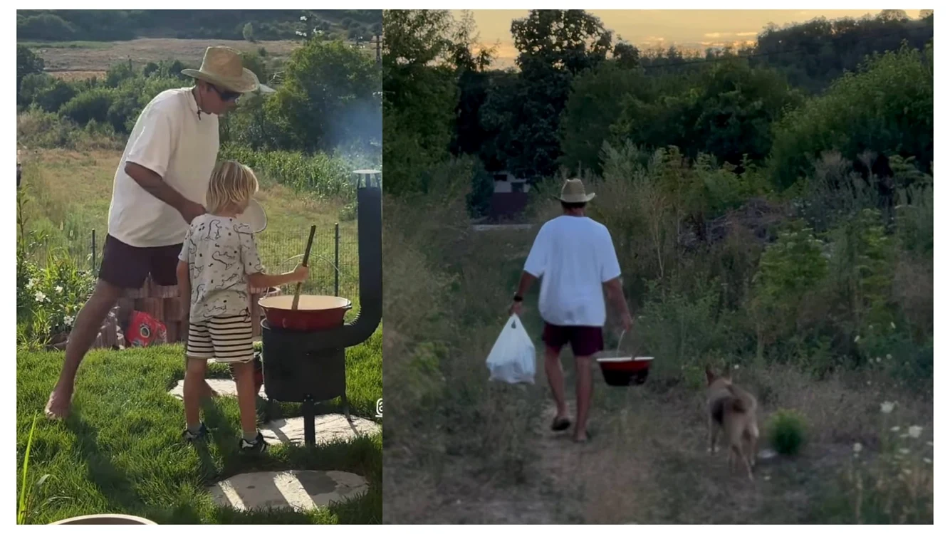 Așa petrece timpul la țară Radu Vâlcan și familia lui - Foto: Instagram