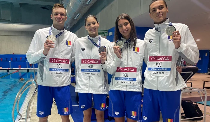 „Argint” pentru ștafeta combinată 4x100 de metri a României (FOTO: Facebook)