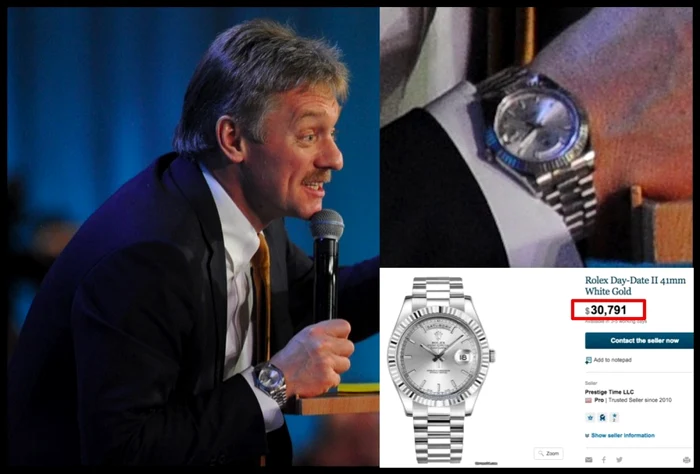 rolex day-date white gold peskov FOTO navalny.com