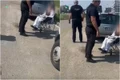 tanara in scaun cu rotile la cersit bucuresti jpg