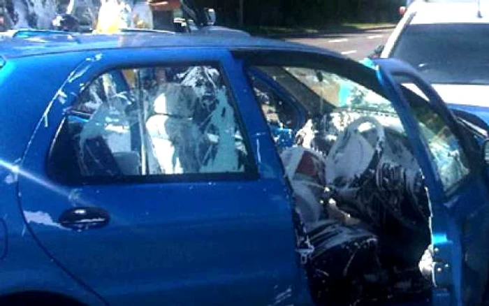 Accident cu..vopsea