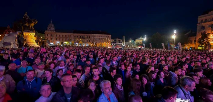 Concertele cele mai importante se desfăşoară în Piaţa Unirii. FOTO: ZCM