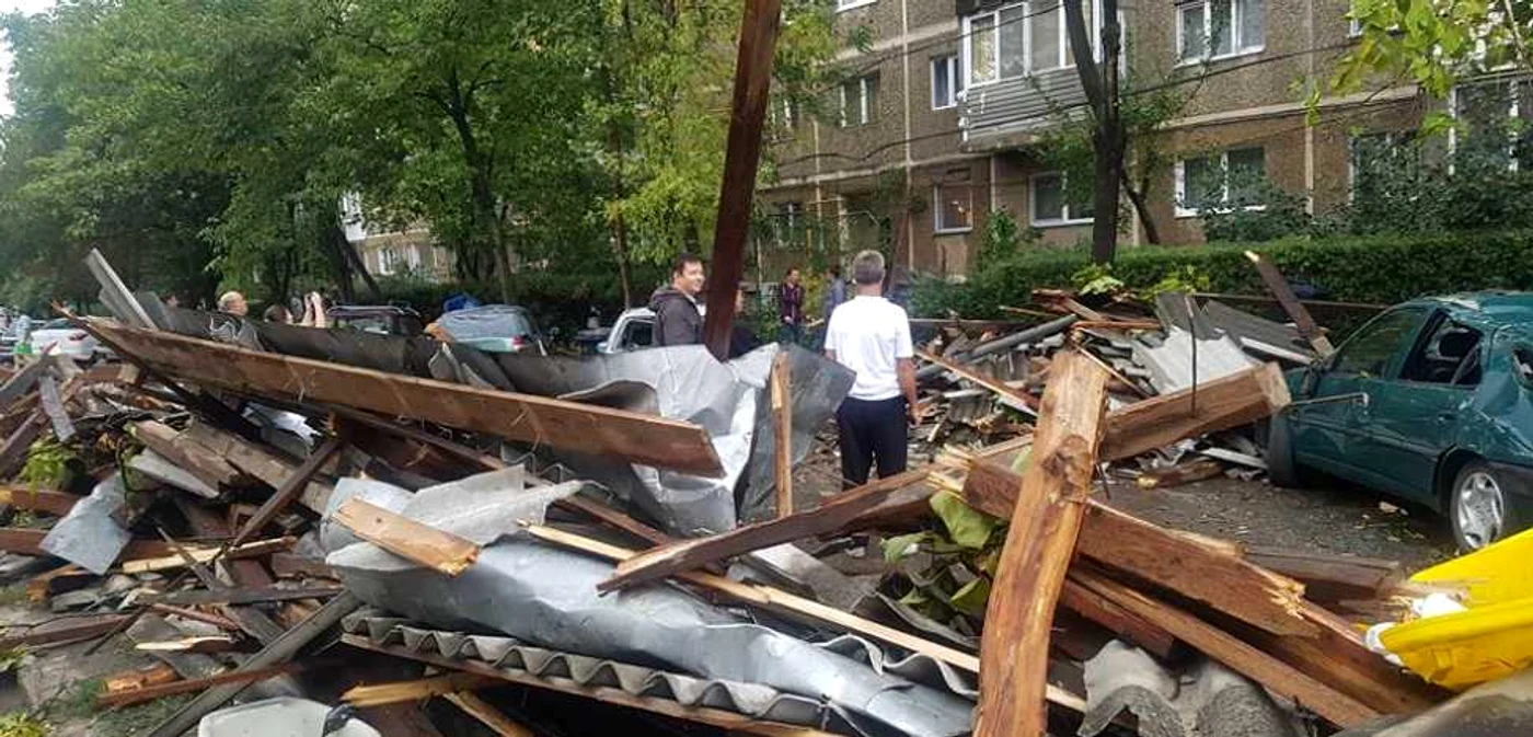 Efectele furtunii în Timişoara