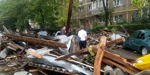 Timişoara în imagini după furtuna de duminică FOTO Facebook/Info Trafic jud. Timiş