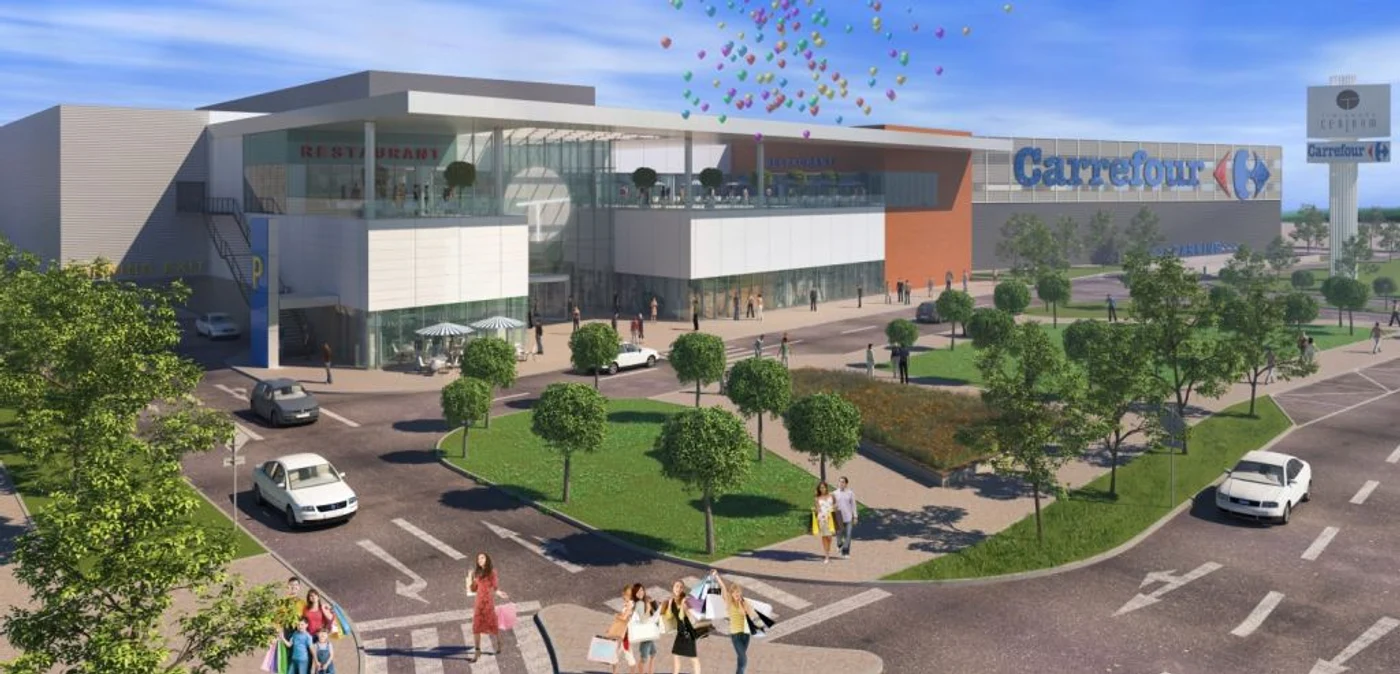 Timişoara Centrum, imagine dinspre strada Circumvalaţiunii