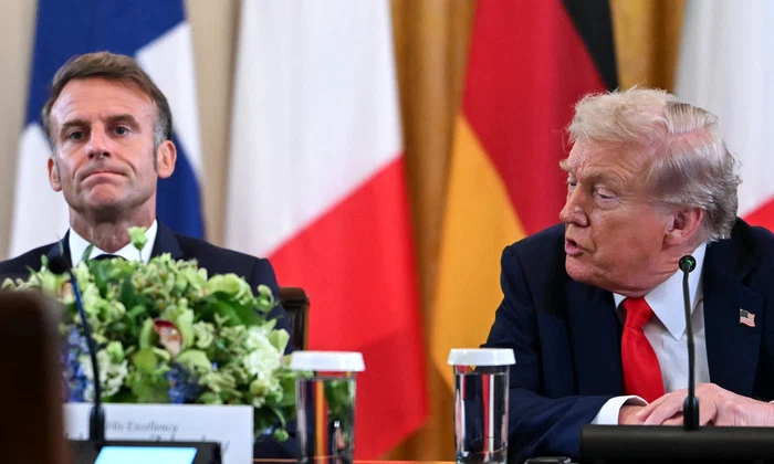 Emmanuel Macron si Trump FOTO AFP