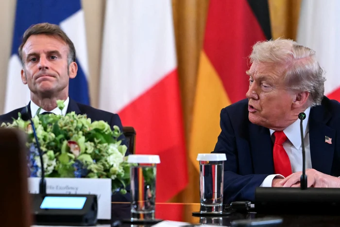 Emmanuel Macron și Donald Trump/FOTO: AFP