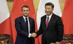 Xi Jinping şi Emmanuel Macron FOTO EPA-EFE