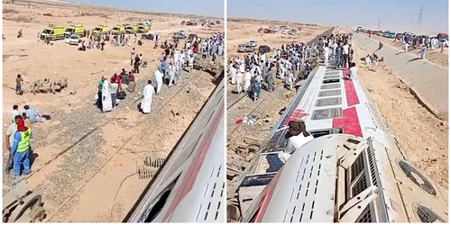tren deraiat in egipt 30 august foto X 
