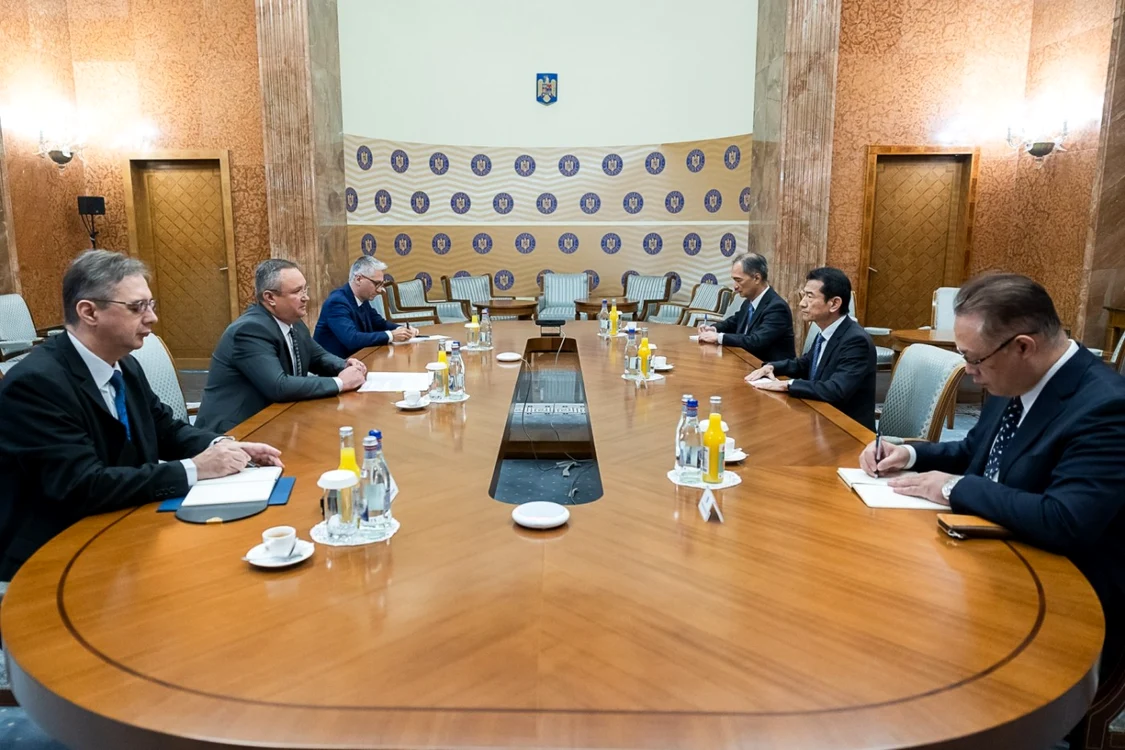 Întâlnire între premierul Nicolae Ciucă şi ambasadorul Hiroshi Ueda FOTO Guvernul României