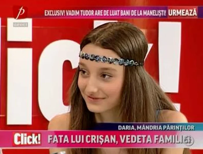 
    Daria îşi doreşte să ajungă o cântăreaţă cunoscută şi apreciată  