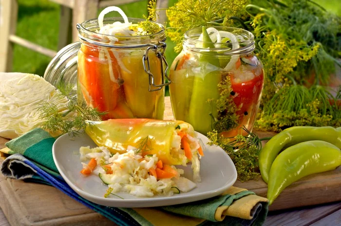Peppers Pickled with Cabbage jpeg