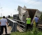 Accident de tren în judeţul Bacău FOTO ISU Bacău