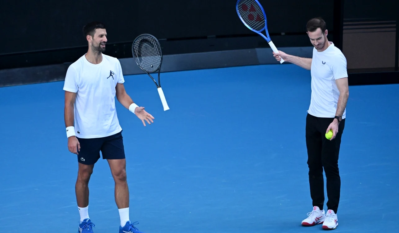 Novak Djoković și Andy Murray fac echipă la Australian Open (FOTO: EPA)