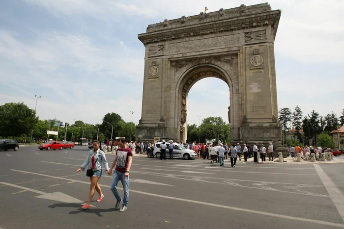 Arcul de Triumf etse înscris pe lista Monumentelor istorice din Capitală FOTO Adevărul