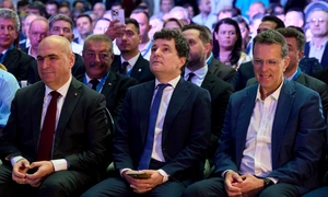 Ilie Bolojan, Nicușor Dan și Ionuț Moșteanu FOTO Inquam / Codrin Unici 