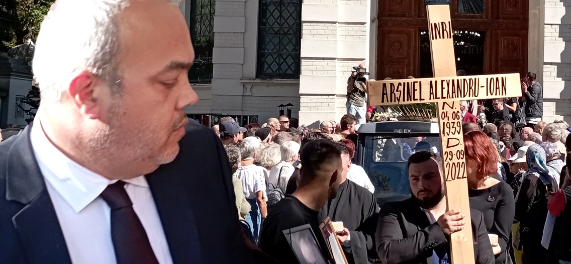 Alexandru Arșinel, condus pe ultimul drum de sute de persoane