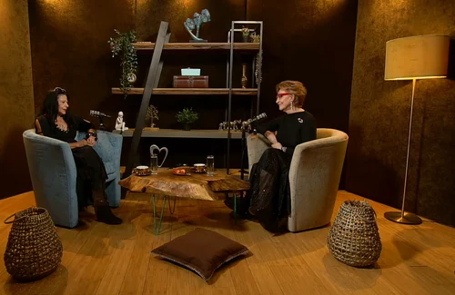 Elena Cârstea la podcastul „Despre femeie cu Mihaela Tatu”. FOTO: captură de ecran