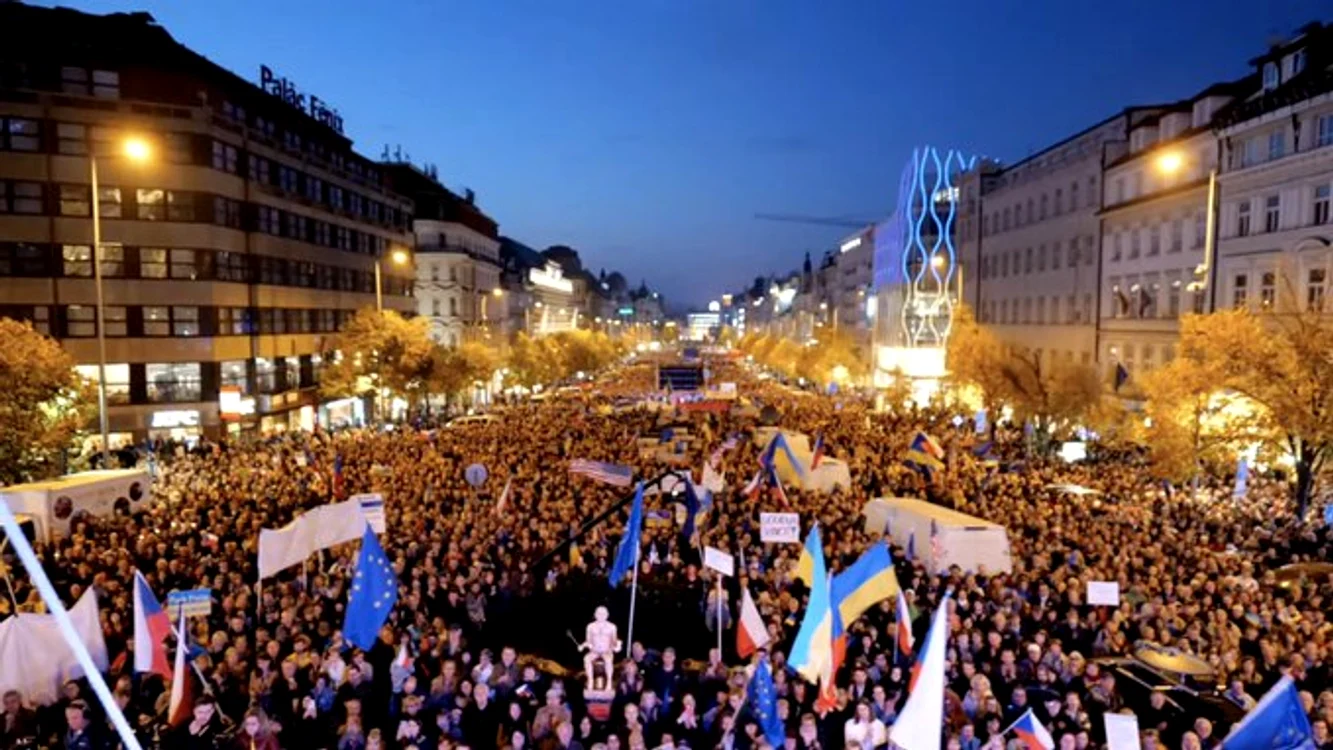 Proteste în Cehia. Foto: Arhiva Adevărul