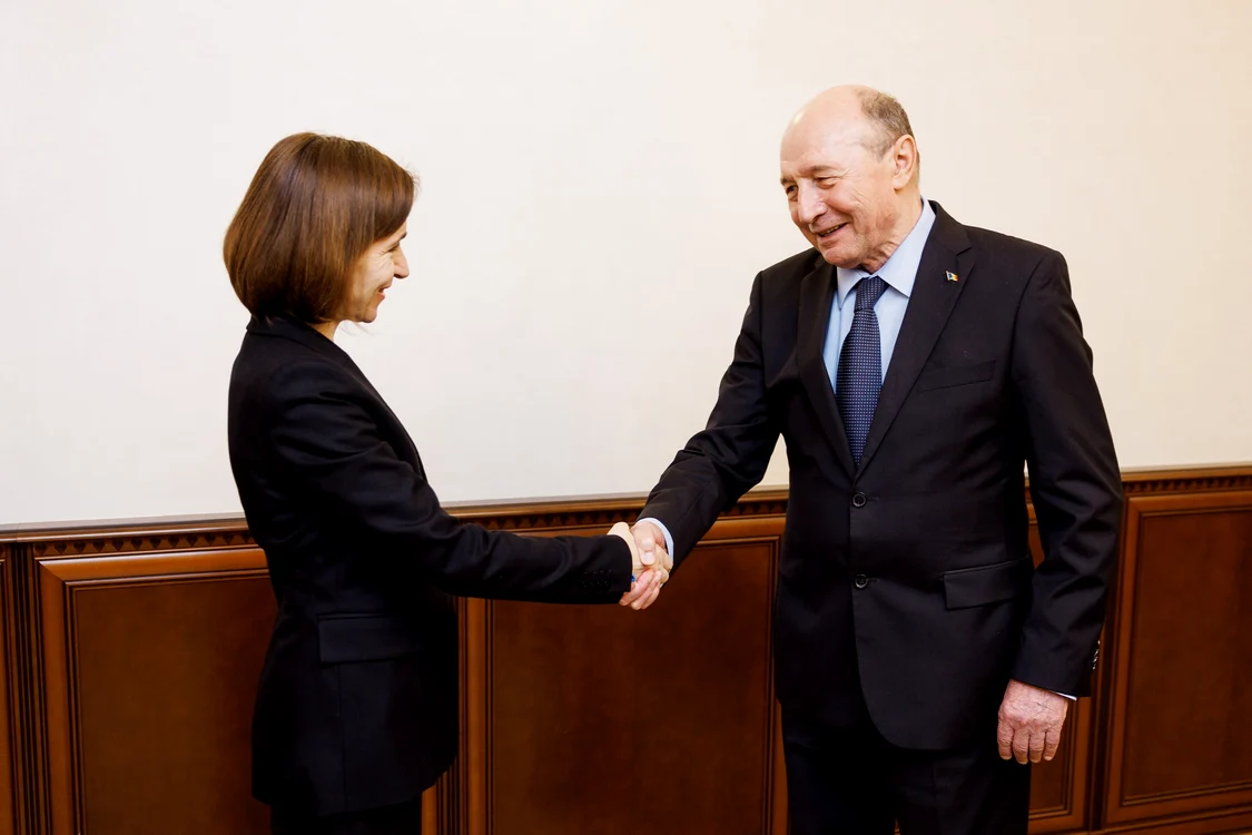 Maia Sandu și Traian Băsescu FOTO: Facebook Maia Sandu