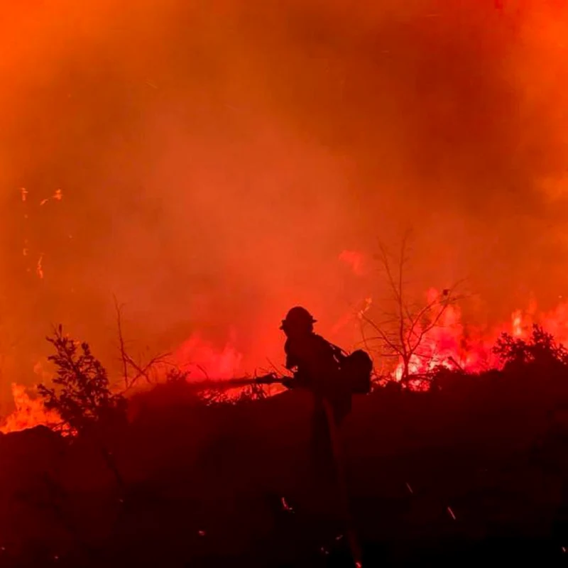 Pompierii se luptă cu incendiul Dixie în California SUA FOTO EPA-EFE