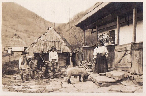 Familie de țărani în timpul Primului Război Mondial (© iMAGO Romaniae)