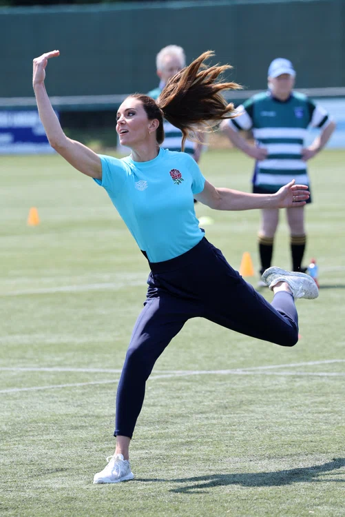 Kate Middleton s-a antrenat la un teren de rugby, iunie 2023