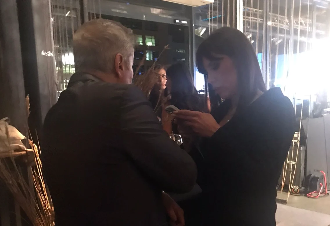 Dănuț, măgulit de prezența impunătoarei Denise Rifai