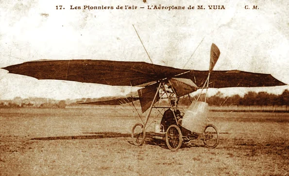 Avionul monoplan ,,Vuia nr. 1’’, pe terenul de la Montesson (Franţa), 18 martie 1906