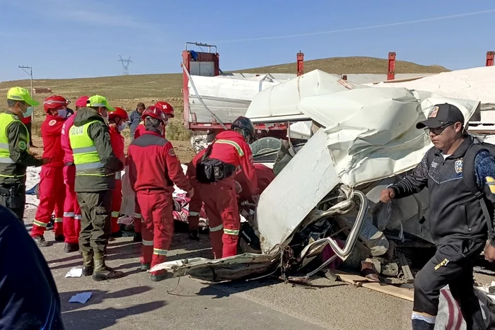Accident cu 14 morți în Bolivia FOTO: EPA EFE