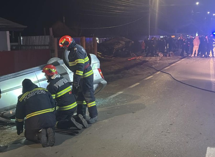 Accident teribil în județul Vaslui. Patru persoane sunt în stare gravă