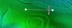Fortificația misterioasă descoperită cu ajutorul tehnologiei LiDAR, în județul Neamț (© Facebook / Vasile Diaconu - archaeologist)