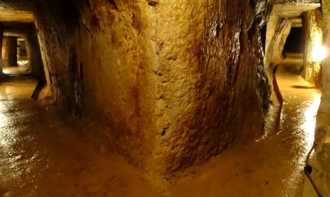 Galerii miniere romane, unicat în lume, de la Roșia Montană FOTO Muzeul Mineritului