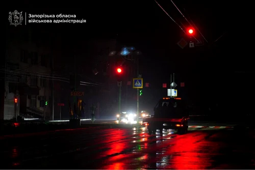 Pană de curent în Zaporojie FOTO X / Cebolinha @Cebolinha1001