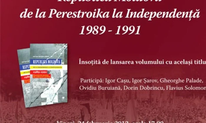 Dezbatere şi lansare de carte despre independenţa Republicii Moldova jpeg